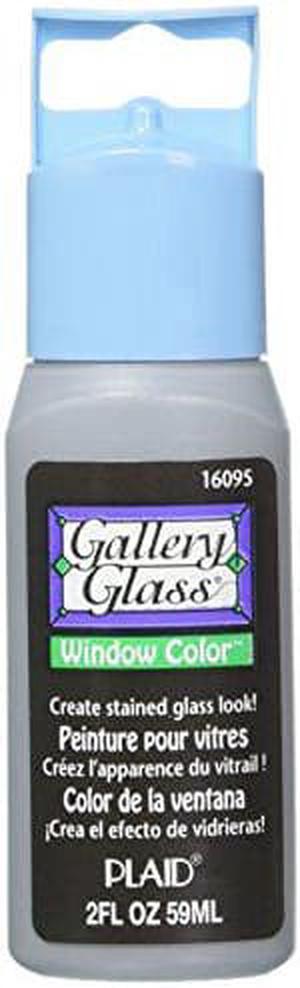 Plaid Gallery Glass Window Color in Assorted Colors (2 oz), 16095N, Black Onyx