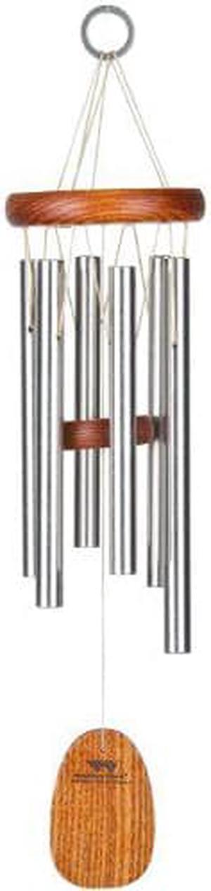Woodstock Chimes AGSS The Original Guaranteed Musically Tuned Amazing Grace Chime, Small, Silver