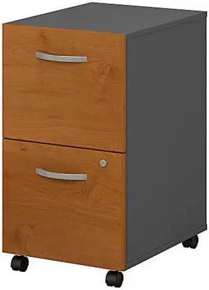 Bush Business Furniture Series C 2 Drawer Mobile File Cabinet in Natural Cherry