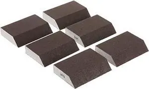 3M Angled Sanding Sponge, 2.87-in by 4.87-in by 1-in, 6-Sponge Value Pack