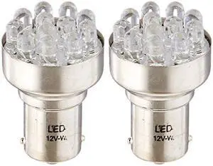 RoadPro RP1156LED/2 Clear #1156 LED Super Bright Replacement Bulb, (Pack of 2)