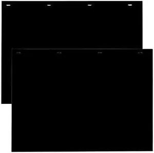 Buyers Products Polymer Semi-Truck Mud Flaps - Pair, 24in.W x 18in.L, Black, Model Number RC18PPB