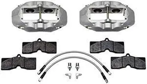 Wilwood 140-10789 Front Brake Kit (65-82 Corvette Clear Anodized), Gray