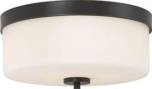 NUVO 60/6331 Two Light Flush Mount, 2, Bronze/Dark NUVO 60/6331 Two Light Flush Mount, 2, Bronze/Dark