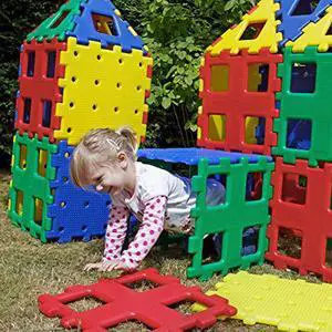 Polydron Kids XL Set 3 Educational Construction Toy - Multicolored - Children Creative Building Kit - Outdoor Playset - 2+ Years - 36 Pieces