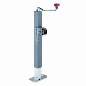 Bulldog 195312- TWL 195 DTSXFQ Square Tube Trailer Jack w/P&C, 15" Travel, Square Mount
