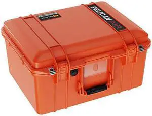 Pelican Air 1557 Case No Foam (2020 Edition with Push Button Latches) - Orange, 015570-0011-150