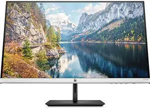 HP 27-inch Monitor with Height Adjust (27f 4K, Natural Silver and Black)