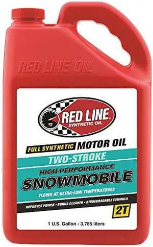 Red Line RED41005 2-Stroke Snowmobile Oil - 1 Gallon Jug