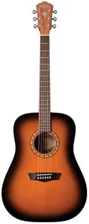 Washburn 6 String Acoustic guitar, Right (WD7SATB-A)