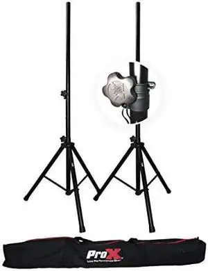 ProX T-SS18P Heavy Duty Speaker Tripod Stands with Bag, 6 (44-72"), 2-Pack