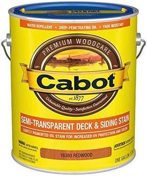 cabot 1400016380007 Semi-Transparent Deck & Siding Low VOc Stain, Redwood