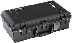 Pelican Air 1555 Case with Padded Dividers (2020 Edition with Push Button Latches) - Black, 015550-0041-110