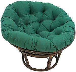 Blazing Needles Solid Twill Papasan Chair Cushion, 44" x 6" x 44", Forest Green Blazing Needles Solid Twill Papasan Chair Cushion, 44" x 6" x 44", Forest Green