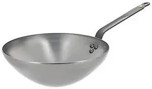 de Buyer - Mineral B carbon Steel Wok Pan - Naturally Nonstick - Oven-Safe - Induction-ready - 11