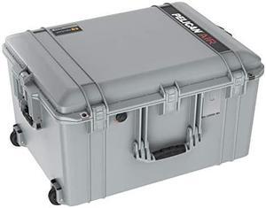 Pelican Air 1637 Case with Foam (2020 Edition with Push Button Latches) - Silver, 016370-0001-180