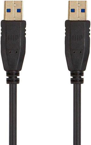 Monoprice - 138597 USB 30 Type-A to Type-A cable - 3 Feet - Black, for Data Transfer, Modems, Printers, Hard Drive Enclosures - Select Series
