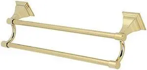 Kingston Brass BAH612318PB Monarch Dual Towel Bar, Polished Brass