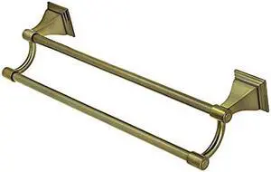 Kingston Brass BAH612318AB Monarch Dual Towel Bar, Antique Brass