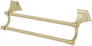 Kingston Brass BAH612318BB Monarch 18-Inch Dual Towel Bar, Brushed Brass
