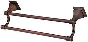 Kingston Brass BAH612318AC Monarch Dual Towel Bar, Antique Copper