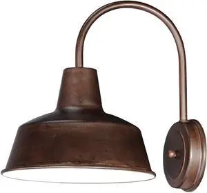Maxim 35016EB Pier M Outdoor Wall Sconce, 1-Light 60 Watt, 13H x 10W, Empire Bronze