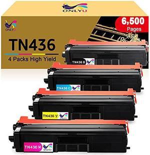 ONLYU Compatible Toner Cartridge Replacement for Brother TN436 TN431 TN433 for HL-L8360CDW MFC-L8900CDW HL-L8360CDWT HL-L8260CDW MFCL8610CDW MFCL9570CDW Printer (1Black,1Cyan,1Magenta,1Yellow)