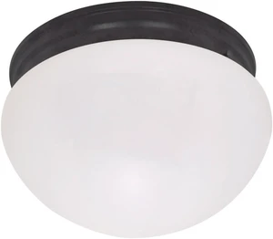 Nuvo Lighting 602645 Two Light Large Mushroom Flush Mount ceiling Fixture with Frosted glass Shade Nuvo Lighting 602645 Two Light Large Mushroom Flush Mount ceiling Fixture with Frosted glass Shade