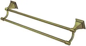 Kingston Brass BAH6123AB Monarch Dual Towel Bar, Antique Brass