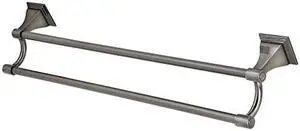 Kingston Brass BAH6123BS Monarch Dual Towel Bar, Black Stainless