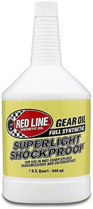Red Line 58504 SuperLight ShockProof Gear Oil, 75W90 - 1 Quart Bottle