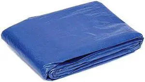 Global Industrial Light Duty Tarp, 20'W x 20'L, 2.9 oz., Blue
