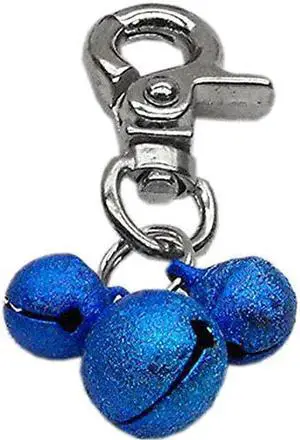 Mirage Pet Products Lobster Claw Bell Charm for Pets, Blue Mirage Pet Products Lobster Claw Bell Charm for Pets, Blue