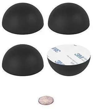 2.5" Platinum Silicone Hemisphere Bumper, Non - Skid Isolation Feet with Adhesive - 20 Duro - 4 Pack