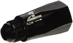 Aeromotive 15107 In-Line Full Flow Check Valve (Male -10 AN inlet, Female -10 AN outlet), Black