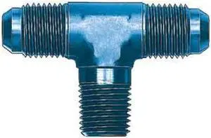 Aeroquip FCM2121 Blue Anodized Aluminum Tee Adapter Fitting