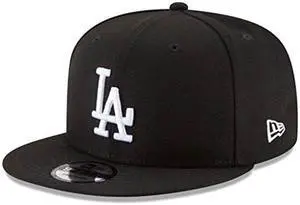 New Era 950 Los Angeles Dodgers Basic Snapback Hat (Black/White) Mens Cap New Era 950 Los Angeles Dodgers Basic Snapback Hat (Black/White) Mens Cap