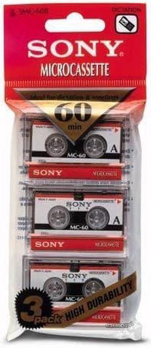 Dictating cassettes, Micro, 60 Minutes, Pack of 3