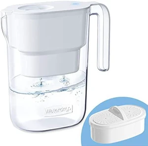 Waterdrop 200-gallon Long-Life Elfin 5-cup Water Filter Pitcher with 1 Filter, NSF certified, 5X Times Lifetime, Reduces Fluoride, chlorine and More, BPA Free, White Waterdrop 200-gallon Long-Life Elfin 5-cup Water Filter Pitcher with 1 Filter, NSF certified, 5X Times Lifetime, Reduces Fluoride, chlorine and More, BPA Free, White
