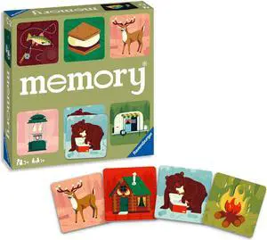 Great Outdoors Memory Game | Fun & Fast Camping Matching Game | Ideal for Boys & Girls, Ages 3 & Up | Builds Focus, Memory & Matching Skills - 20359 Great Outdoors Memory Game | Fun & Fast Camping Matching Game | Ideal for Boys & Girls, Ages 3 & Up | Builds Focus, Memory & Matching Skills - 20359