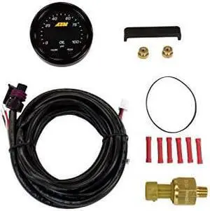 AEM 30-0301 X-Series Pressure Gauge, Black, 52mm