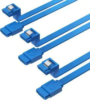 SATA III 6Gbps Right-Angle Data Cable, 3-Pack 20in Blue (CB-SRB3) SATA III 6Gbps Right-Angle Data Cable, 3-Pack 20in Blue (CB-SRB3)