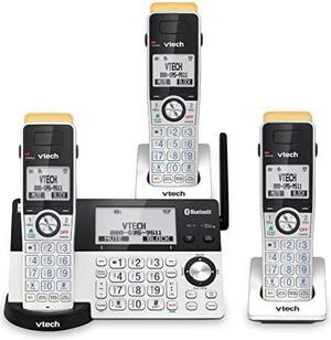 VTech IS8151-3 Super Long Range 3 Handset DEcT 60 cordless Phone for Home with Answering Machine, 2300 ft Range, call Blocking, Bluetooth, Headset Jack, Power Backup, Intercom, Expandable to 12 HS