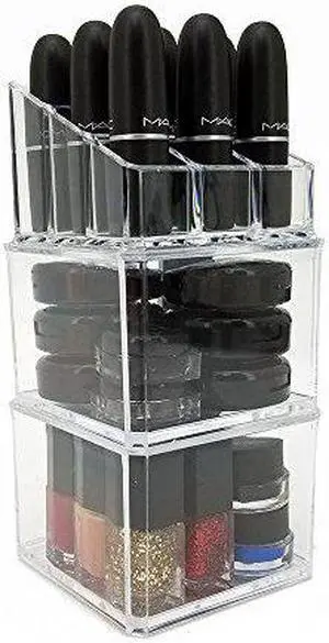 OnDisplay Harley 3 Tier Stacking Cosmetic/Jewelry Organizer Trays