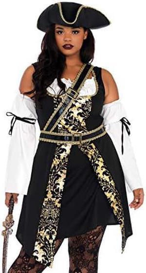 Leg Avenue Womens Costume, Black/Gold, 3X-4X