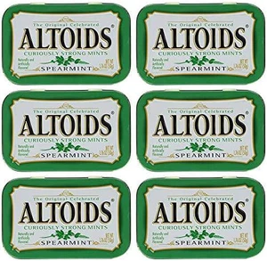 Altoids Curiously Strong Mints - Spearmint 1.76 oz (Pack of 6) Altoids Curiously Strong Mints - Spearmint 1.76 oz (Pack of 6)