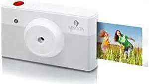Minolta Instapix 2 in 1 Instant Print Digital Camera & Bluetooth Printer, Gray