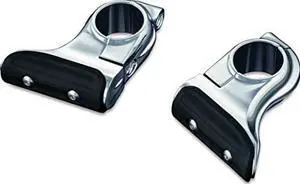 Kuryakyn 7615 Motorcycle Accessory: Universal Toe Rest Cruise Pegs for Motorcycles with 1-1/4" Round Engine Guards, Chrome, 1 Pair
