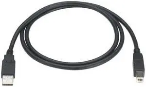 Universal Serial Bus (USB) cable, Version 20, Type A-Type B, 13-ft (39-m)