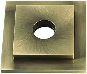 Kingston Brass FLSQUARE3 Claremont Shower Arm Flange, Antique Brass